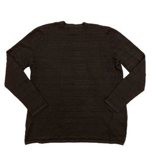 Karen Scott Ribbed Black Long Sleeve Cardigan
